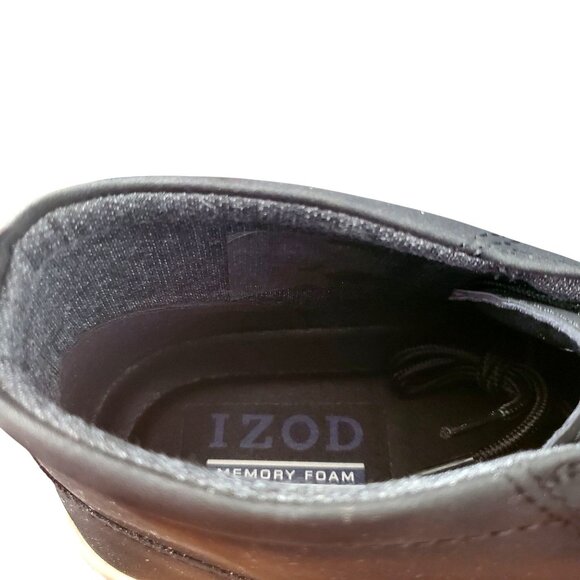 New IZOD 10 Palmer Men Chukka Boots Black Leather Round Toe Lace-up Shoe Sneaker main image 9